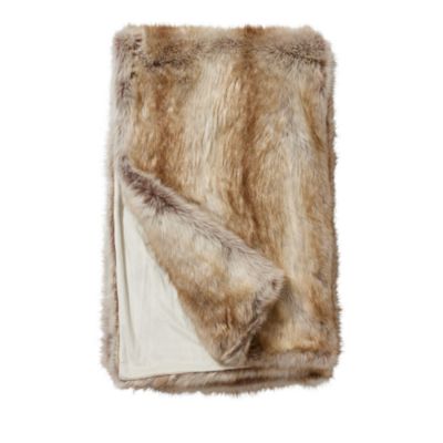 Donna Salyers Fabulous Furs Limited Edition Faux Fur Throw, Blonde Fox