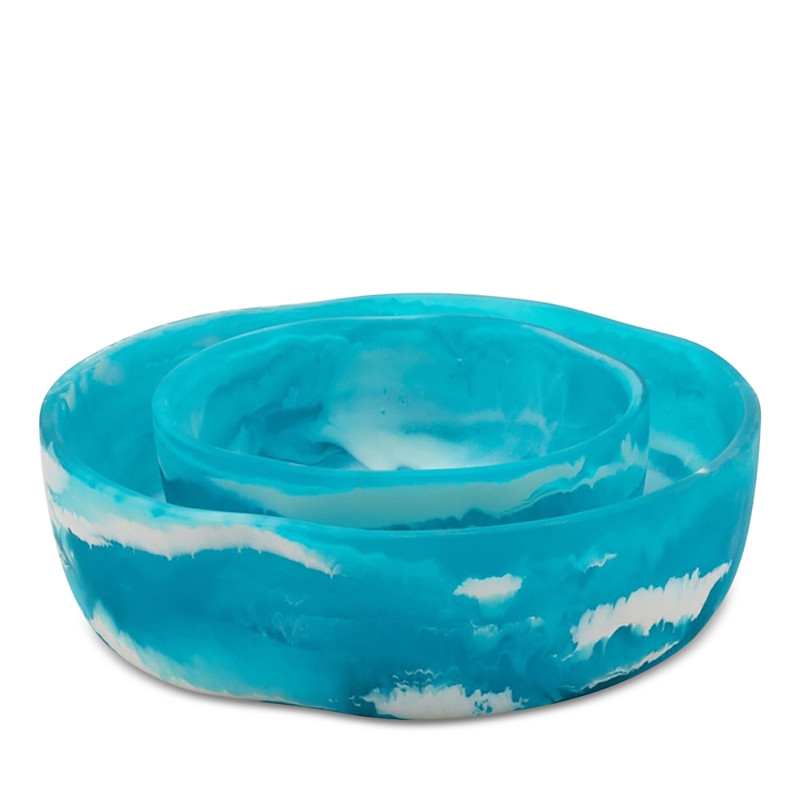 Blue Pheasant Hugo Resin Serving Bowl In White