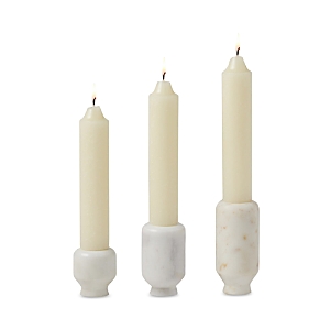 Shop Blue Pheasant Etta Candleholders, Set Of 3 In White
