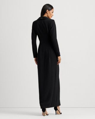 Tuxedo Style Column Gown