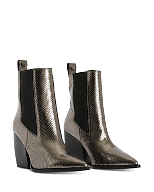 Allsaints Ria Wedge Chelsea Boot In Gray