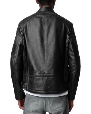 Leather Unisex Lean Biker Jacket