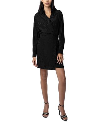 Ravy Star Embossed Silk Dress