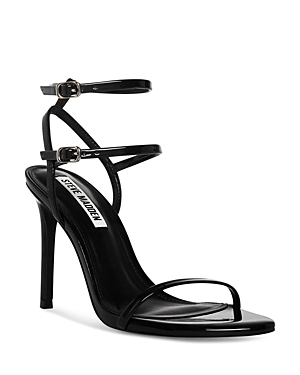 Shop Steve Madden Women's Theresa High Heel Sandals In Black Patent