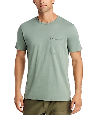 Rag & Bone Miles Organic Cotton-jersey T-shirt In Rover Green