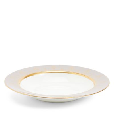 Anthemion Grey Rim Soup Bowl