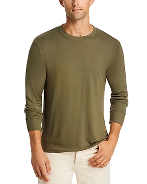 Theory Men's Essential Anemone Milano Long-sleeve T-shirt In Uniform