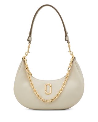 Marc by Marc Jacobs l off white leather hobo bag with gold accents