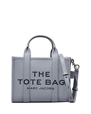 Marc Jacobs The Leather Small Tote In Wolf Gray
