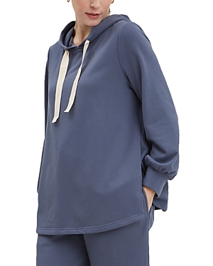 Shop Nom Maternity French Terry Nursing Hoodie In Slate