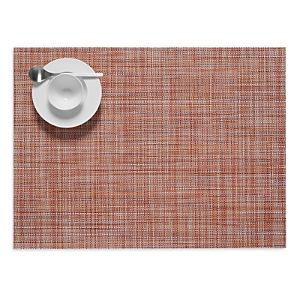 Chilewich Mini Basketweave Rectangular Placemat In Cinnamon