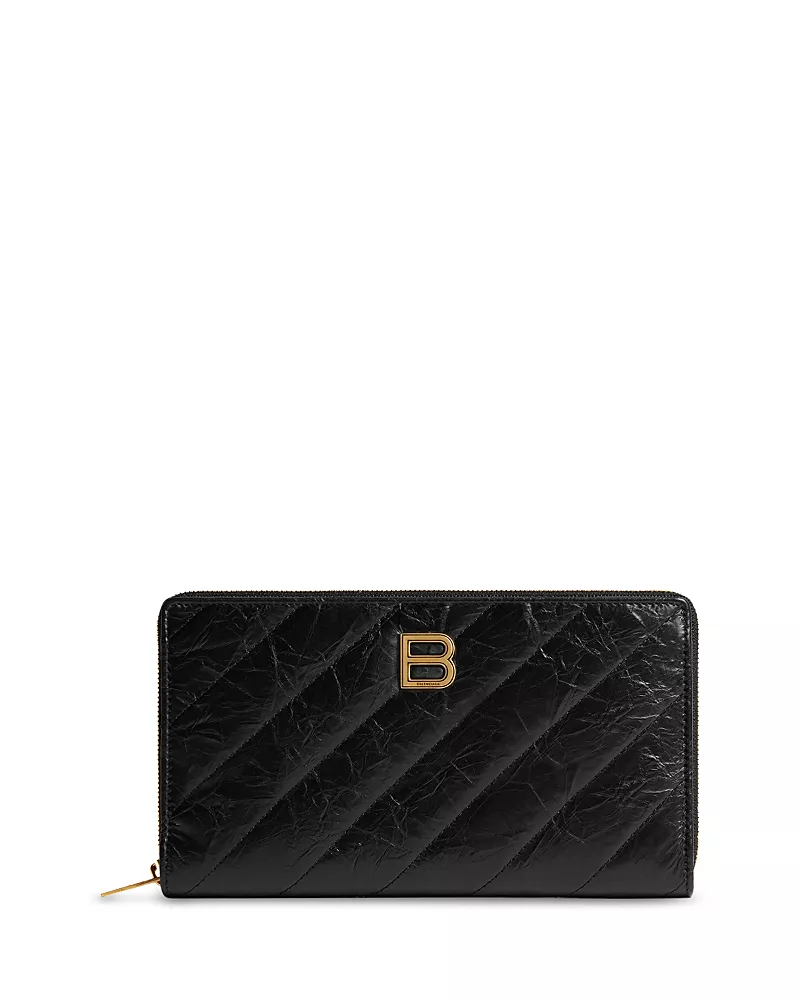 Balenciaga Crush Continental Wallet Quilted