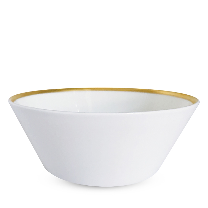 Prouna Golden Edge Cereal Soup Bowl In Gold