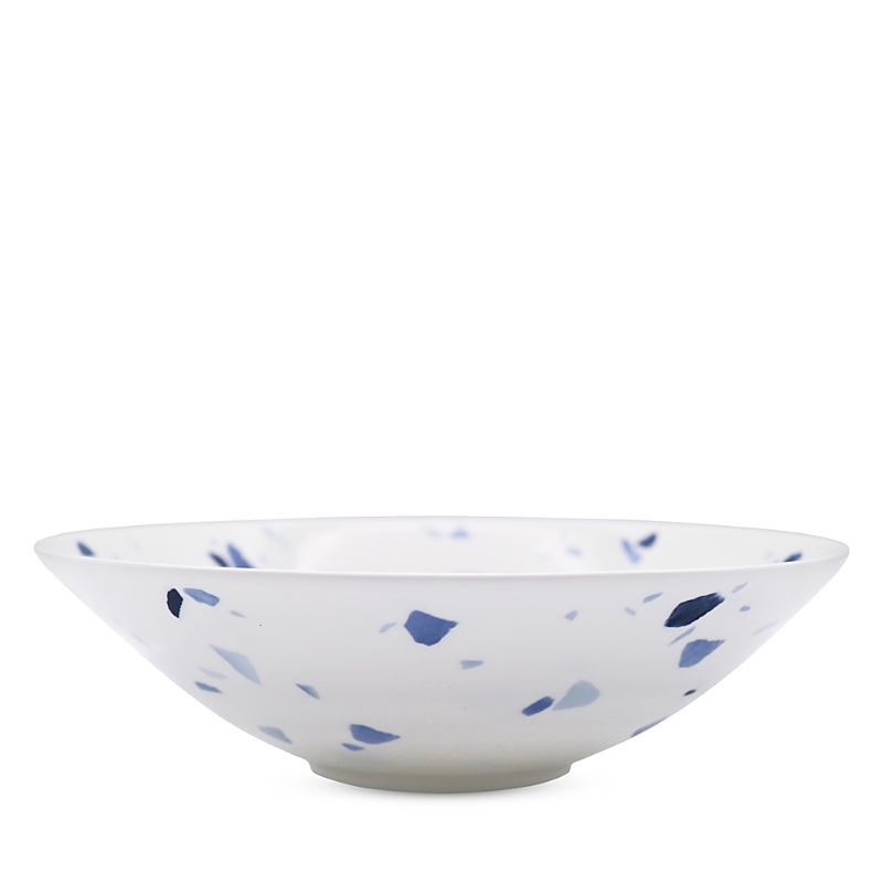Twig New York Terrazzo Azzurro Serving/salad Bowl In Blue