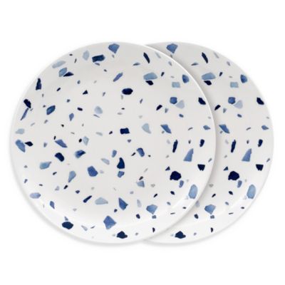 Twig New York - Azzurro Bread/Canape Plates, Set of 2