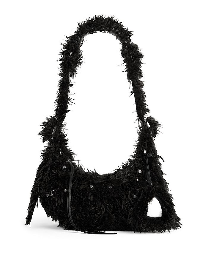 Balenciaga Le Cagole Faux Fur Extra Small Shoulder Bag