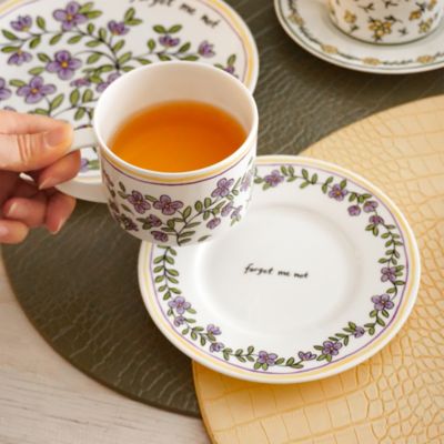 Molly Hatch Forget Me Not Cup and Saucer