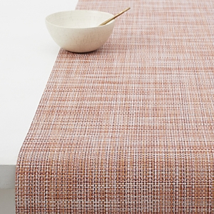 Chilewich Mini Basketweave Runner In Cinnamon