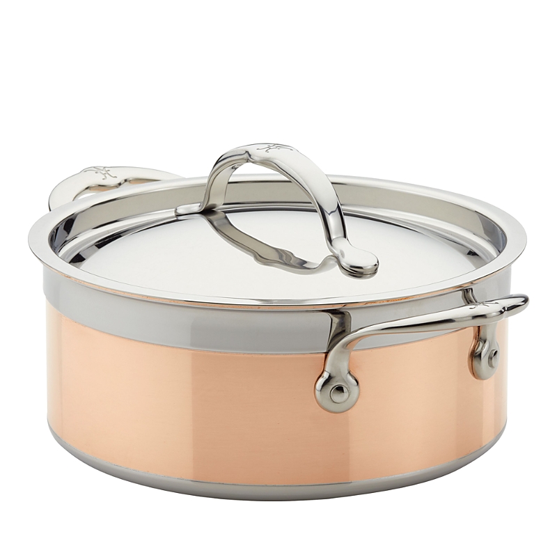 Hestan Copperbond Copper Induction 3-quart Covered Soup Pot In Brown