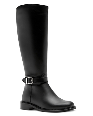 Shop La Canadienne Women's Stevie Leather Tall Boots In Black