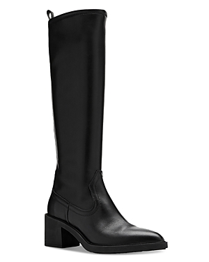 Shop La Canadienne Women's Paton Leather Pointed Toe Tall Boots In Black