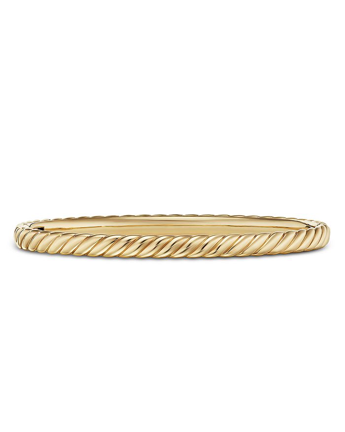 David Yurman - Sculpted Cable Bangle Bracelet in 18K Yellow Gold