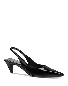 Gucci - Women's GG Hardware Pointed Toe Slingback Pumps