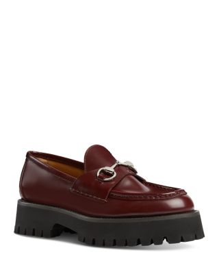 Gucci - Women's Lug Sole Horsebit Loafers