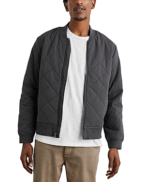 Rails Pennisula Quilted Cotton Jacket In Washed Black