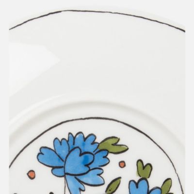 H. Bachelor Button 8" Salad Dessert Plate