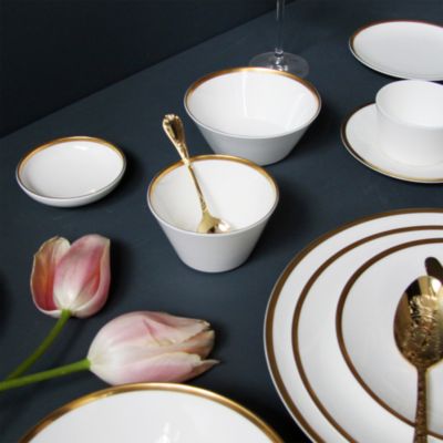 Golden Edge Dessert Fruit Bowl