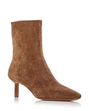 3.1 Phillip Lim Nell Suede Ankle Booties In Sandalwood
