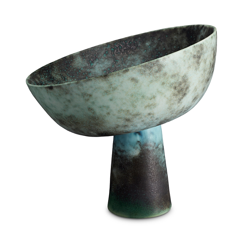 L'objet Medium Terra Bowl On Stand In Bronze