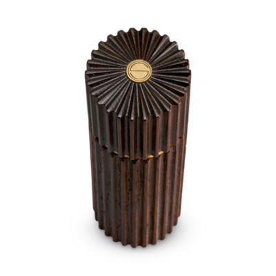 Hand Carved Ribbed Salt and Pepper Mills