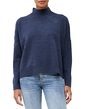 French Connection Babysoft High Neck Sweater In Navy