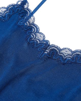 Lace Trim Silk Camisole