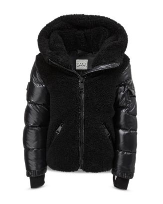 SAM. Girls' Marissa Mixed Media Hooded Down Jacket - Little Kid ...