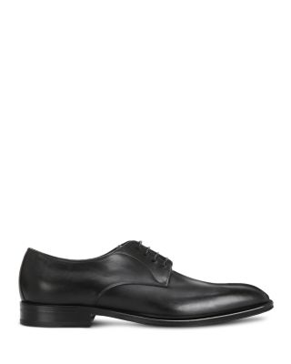 Hugo boss plain toe leather clearance derby