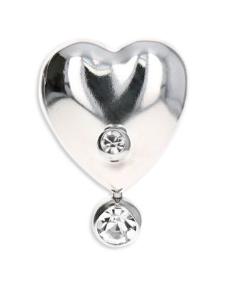 Justine Clenquet Max Crystal Heart Stud Earring | Bloomingdale's