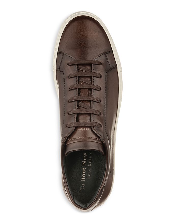 Shop To Boot New York Men's Pescara Leather Sneakers In Dark Brown Calf