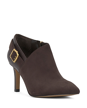 Vince Camuto Kreitha Pointed Toe Bootie In Dark Brown