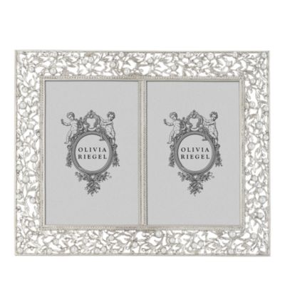 Olivia Riegel - Silver Tone Double Frame, 4" x 6"