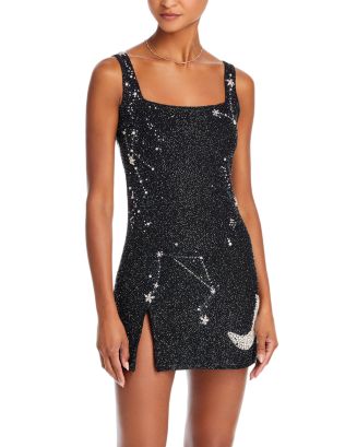 STAUD Le Sable Beaded Mini Dress | Bloomingdale's Women