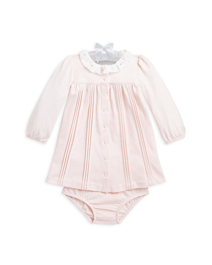 Ralph Lauren - Girls' Cotton Pintucked Dress & Bloomer Set - Baby