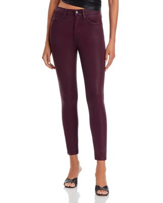 Joe's Jeans - The Charlie High Rise Coated Ankle Skinny Jeans in Vineyard