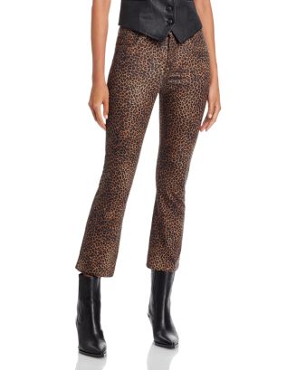 7 For All Mankind retail Penny Coated Leopard Jeans