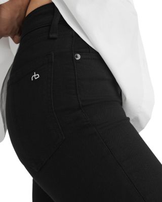 Nina Skinny Ankle Jeans in Black