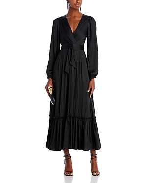 Shop Aqua Tie Waist Maxi Dress - 100% Exclusive In Black