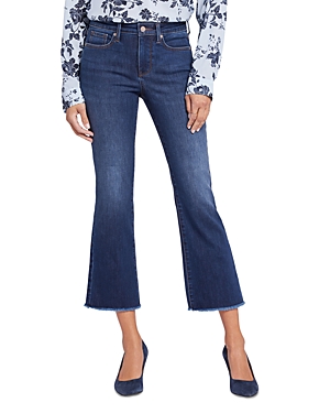 Nydj Barbara Fray Hem Ankle Bootcut Jeans In Gold Coast