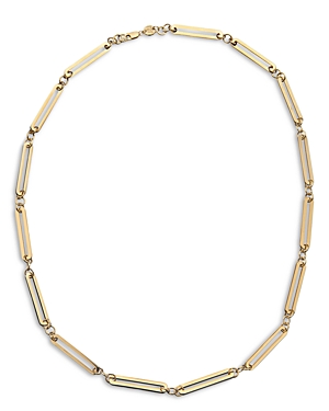 Jennifer Zeuner Zadie Chain Link Necklace in 18K Gold Plated Sterling Silver, 20